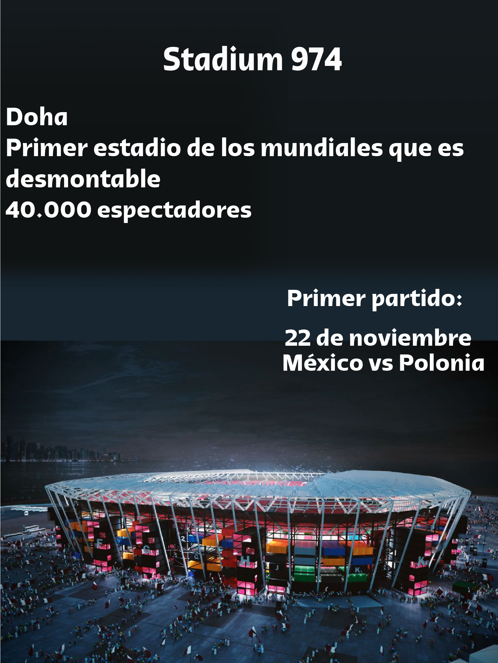 Frontera Digital, Mundial Qatar 2022, Stadium 974